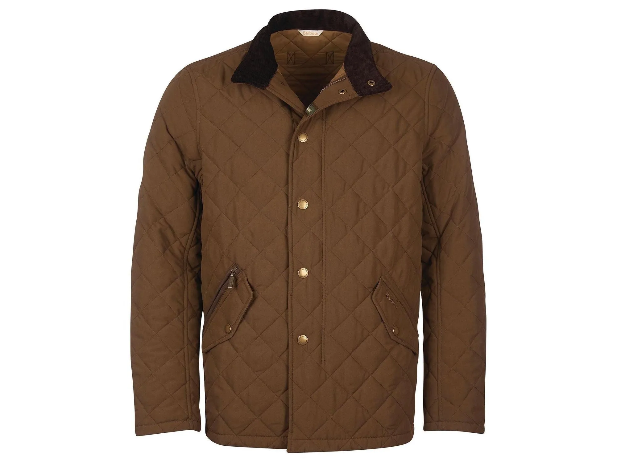 Barbour Shoveler Quilted Jacket In Dark Olive