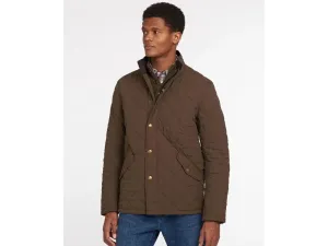 Barbour Shoveler Quilted Jacket In Dark Olive