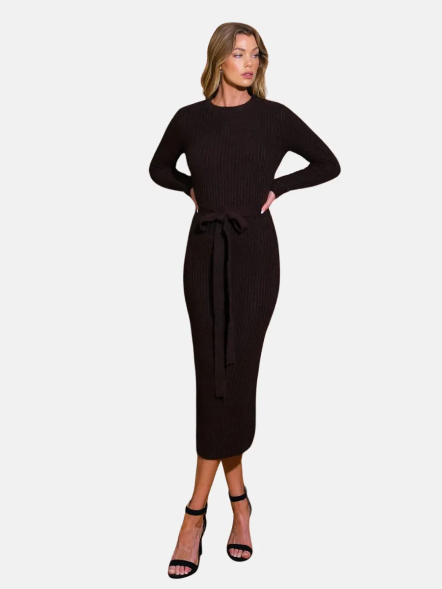 Be Good To Me Sweater Midi Dress