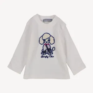 Chic Poodle Long-Sleeved T-Shirt