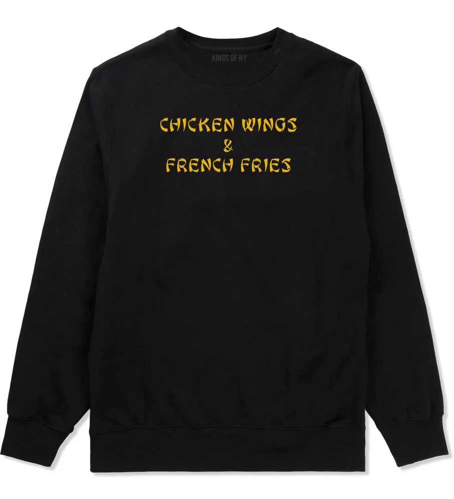 Chicken Wings And French Fries Crewneck Sweatshirt