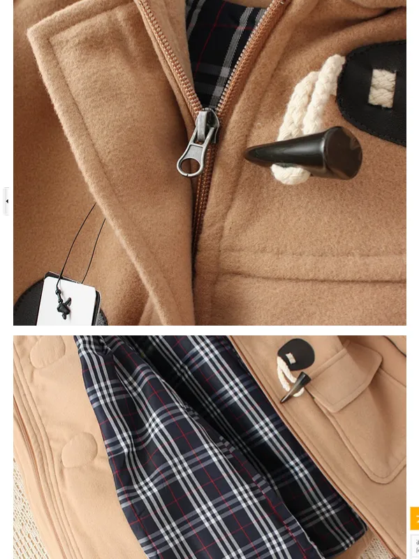 classic bonded duffle coat