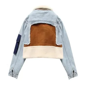 Denim Sherpa Jacket