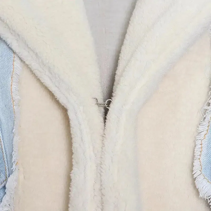 Denim Sherpa Jacket