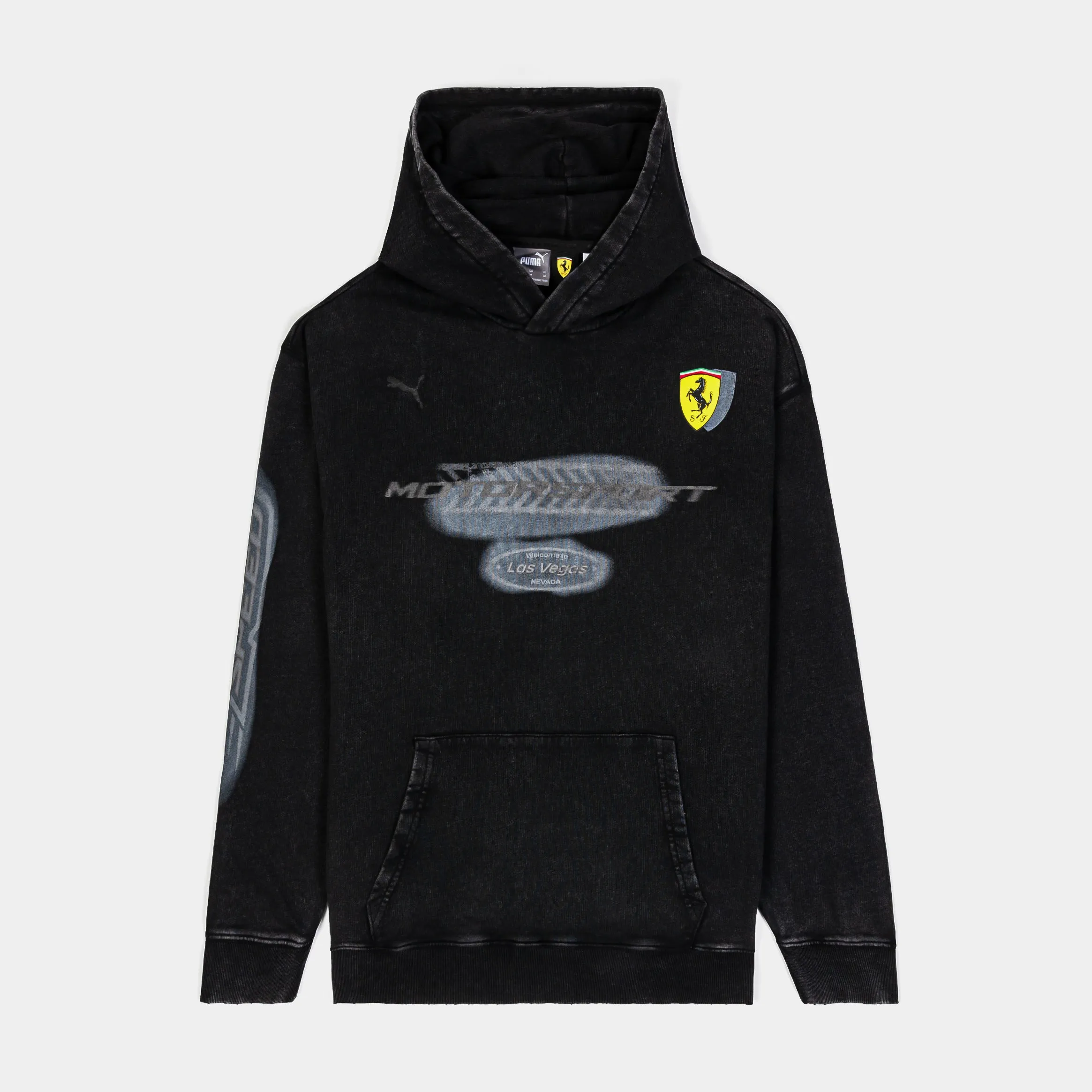 Desert Sun Scuderia Ferrari Race Las Vegas Pullover Mens Hoodie (Black)