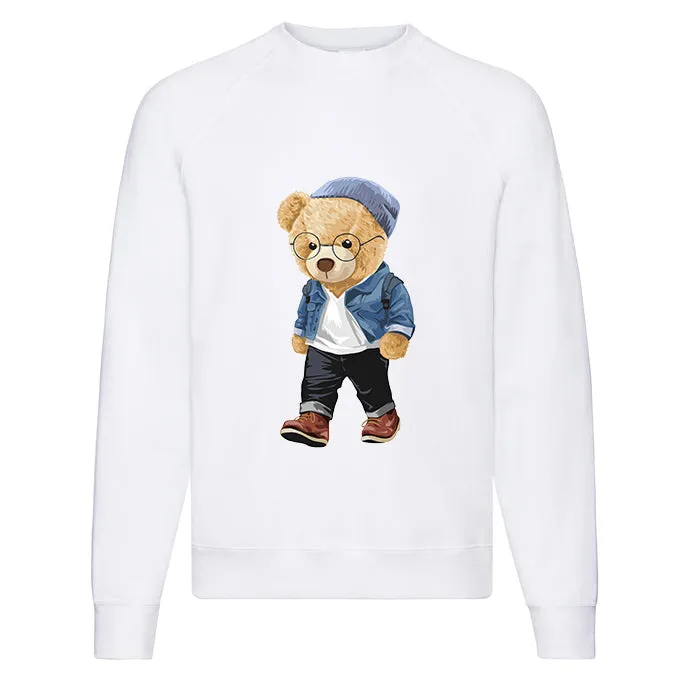 Eco-Friendly Hipster Bear Pullover