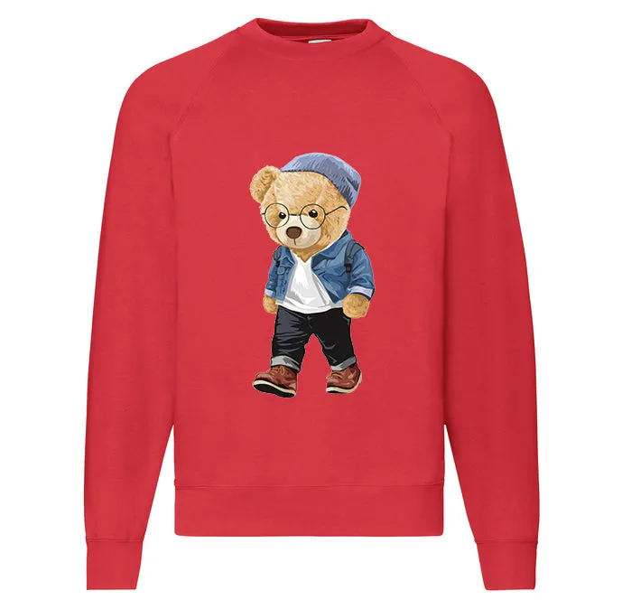 Eco-Friendly Hipster Bear Pullover