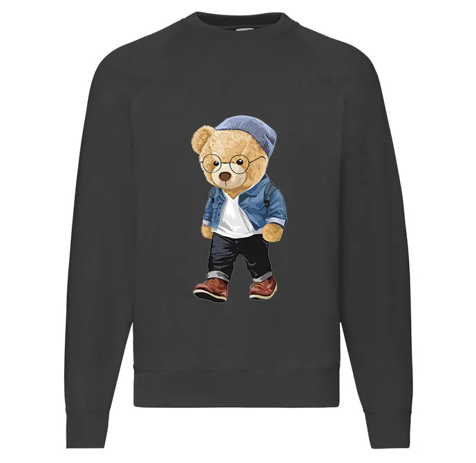 Eco-Friendly Hipster Bear Pullover