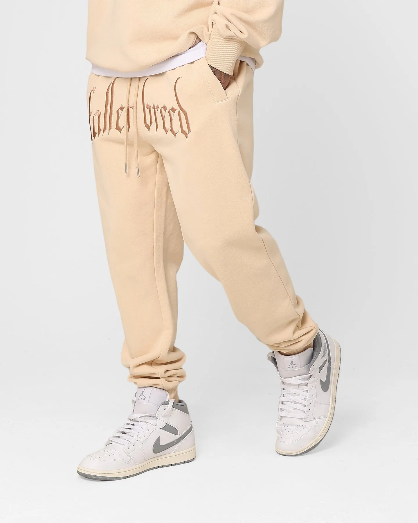 Fallen Breed Logo Sweatpants Nude