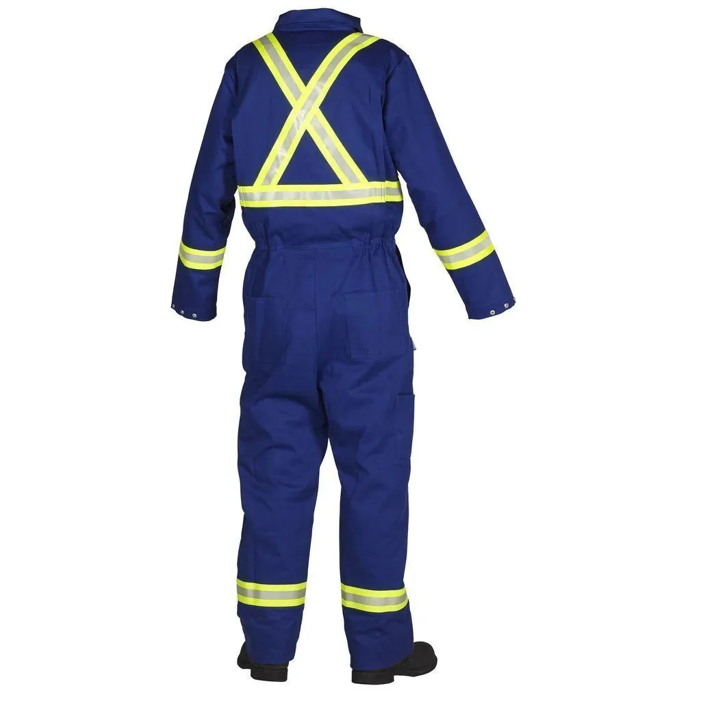 FORCEFIELD FR Treated, 100% Cotton Coverall with Reflective Tape 024-FRC