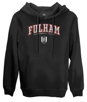 Fulham FC Athletic Wordmark Fleece Pullover Hoodie - Black