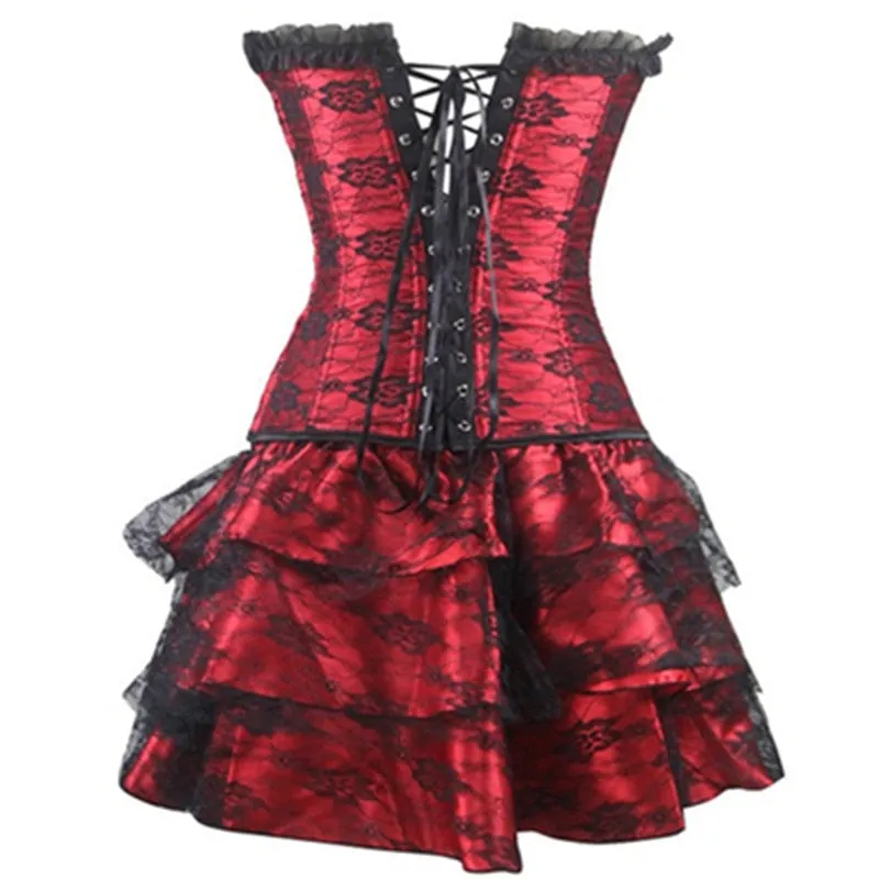 Funki Buys | Dresses | Women's Sweet Bustier Corset Dress Set