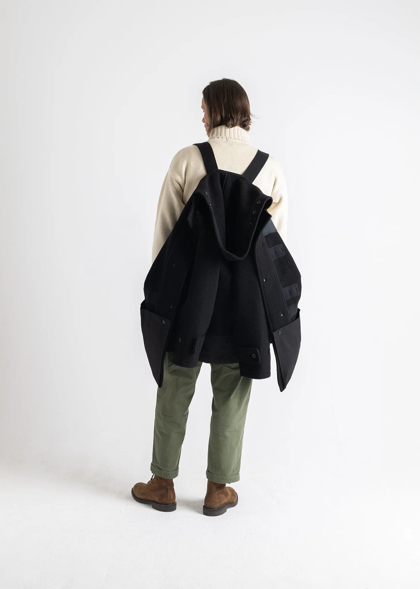 Gloverall X Engineered Garments Retractable Duffle Black