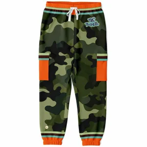 Government Issued Green Camo Eco-Poly Unisex Cargo Joggers