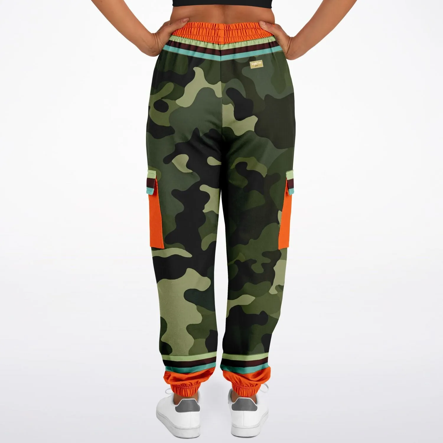 Government Issued Green Camo Eco-Poly Unisex Cargo Joggers