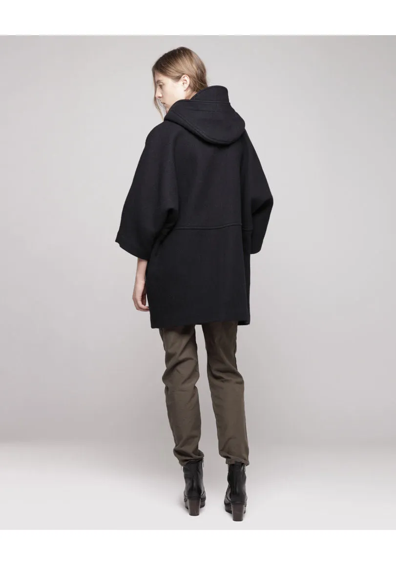 Hooded Wool Duffle Coat