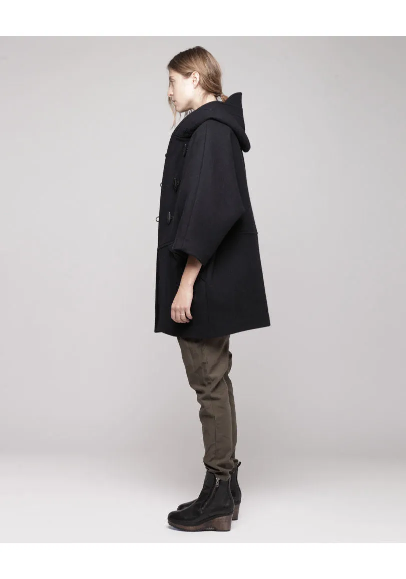 Hooded Wool Duffle Coat