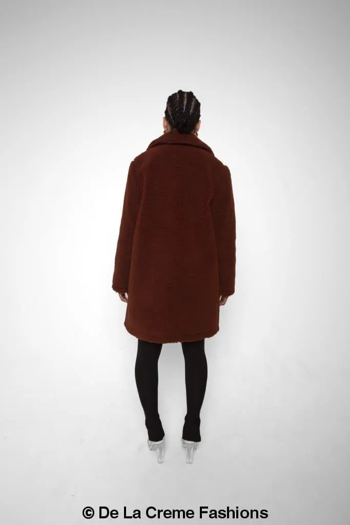 Jacqueline Oversized Teddy Coat