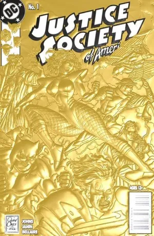 JUSTICE SOCIETY OF AMERICA #1 CVR C QUINONES 90S CVR FOIL