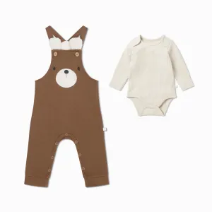 Little Bear Overall & Bodysuit Outfit