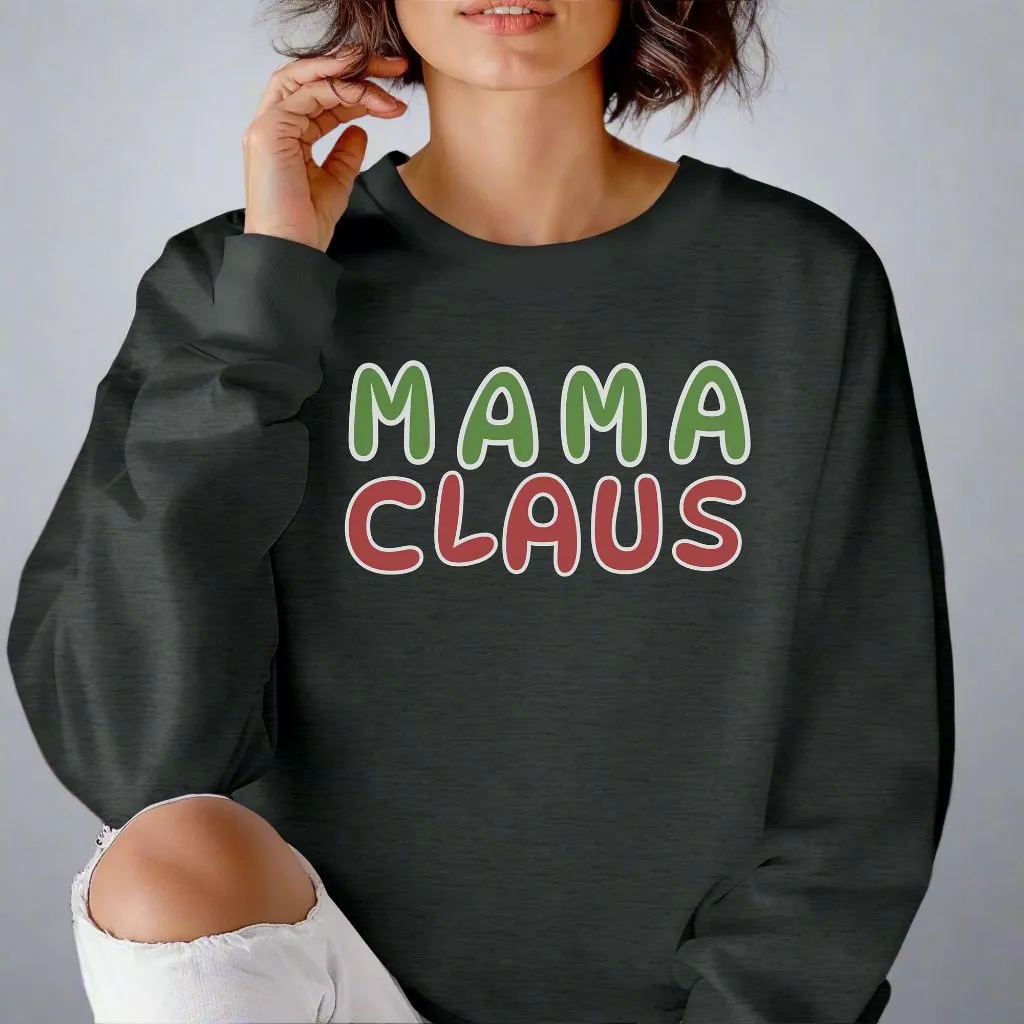 Mama Claus Christmas Sweatshirt – Cozy Holiday Sweater for Moms