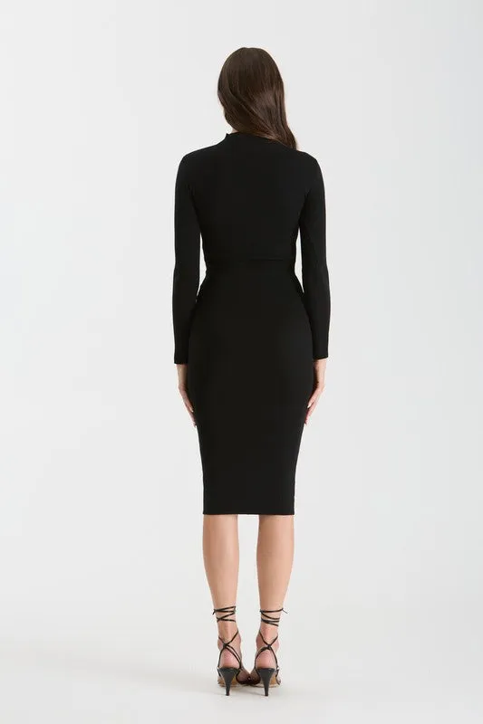 Maura Mock Neck Sweater Dress