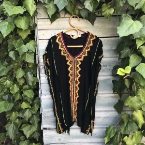 Onyx Embroidered Tunic