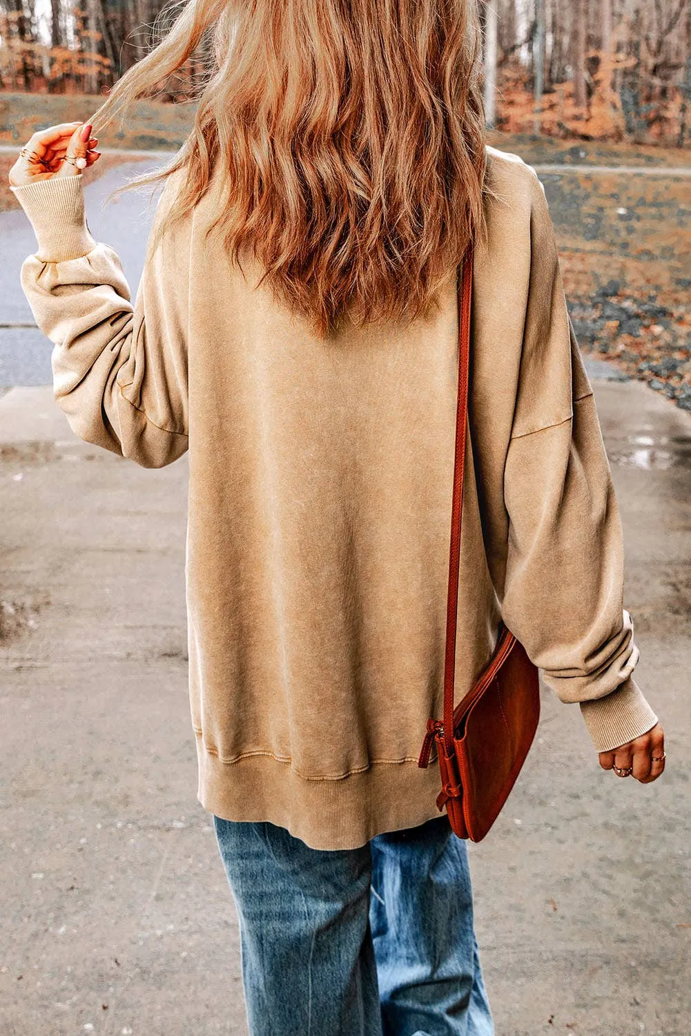 Oversized Drop Shoulder Sweatshirt