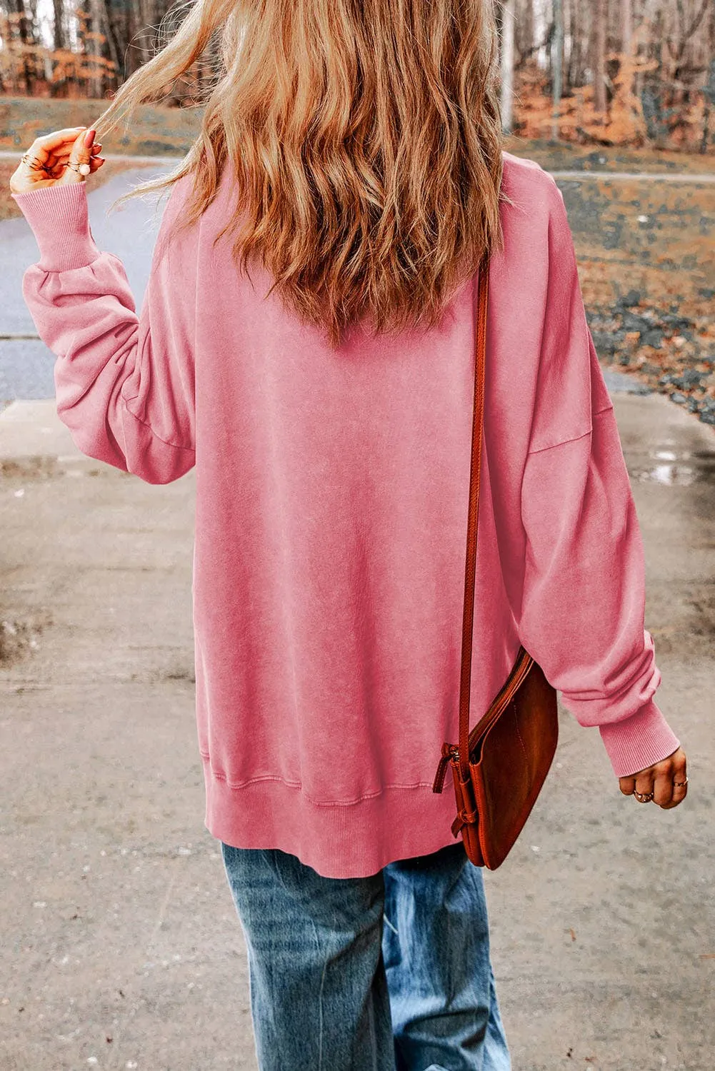 Oversized Drop Shoulder Sweatshirt