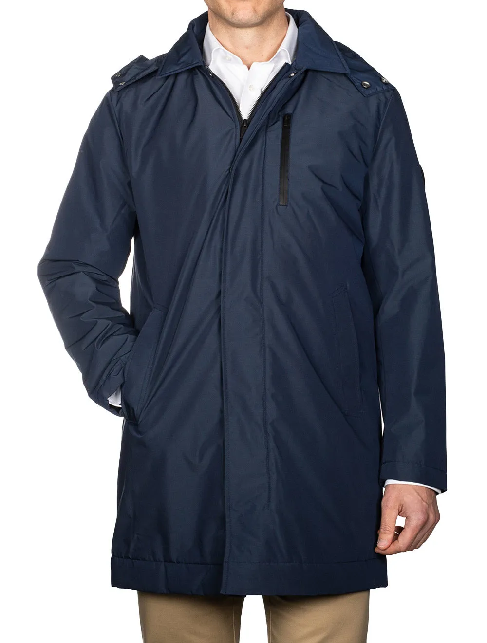 Padded Car Coat Marine