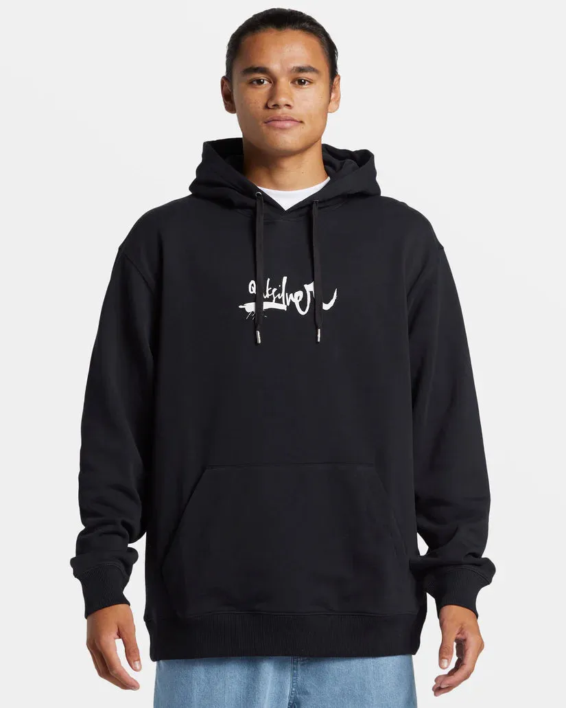 Quiksilver DNA Impaired Logo Pullover Sweatshirt - BLACK