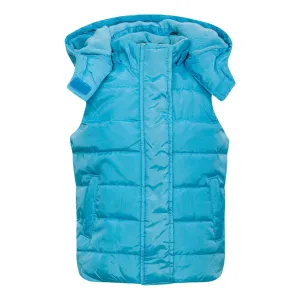 Quilted Gilet with Detachable Hood