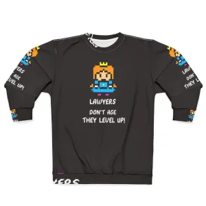 "Lawyers Don't Age They Level Up" Gamer Sweatshirt