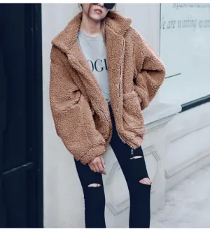 "Ted" Faux Fur Coat Teddy Coat