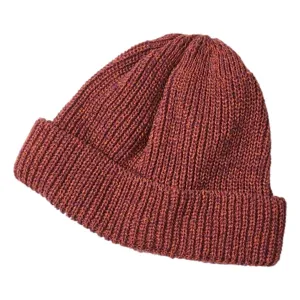 Recycled Cotton Marl Beanie Bordeuax