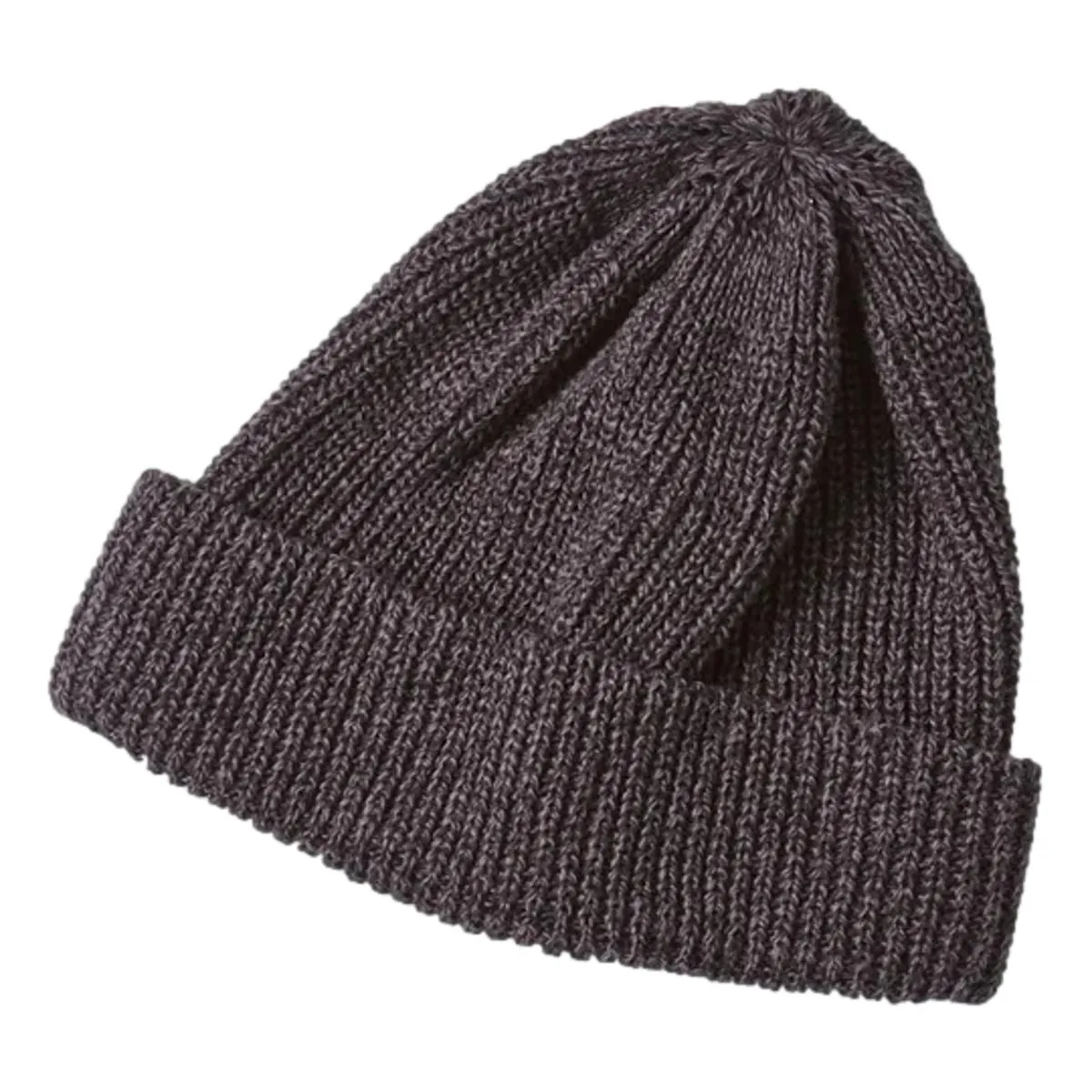 Recycled Cotton Marl Beanie Charcoal