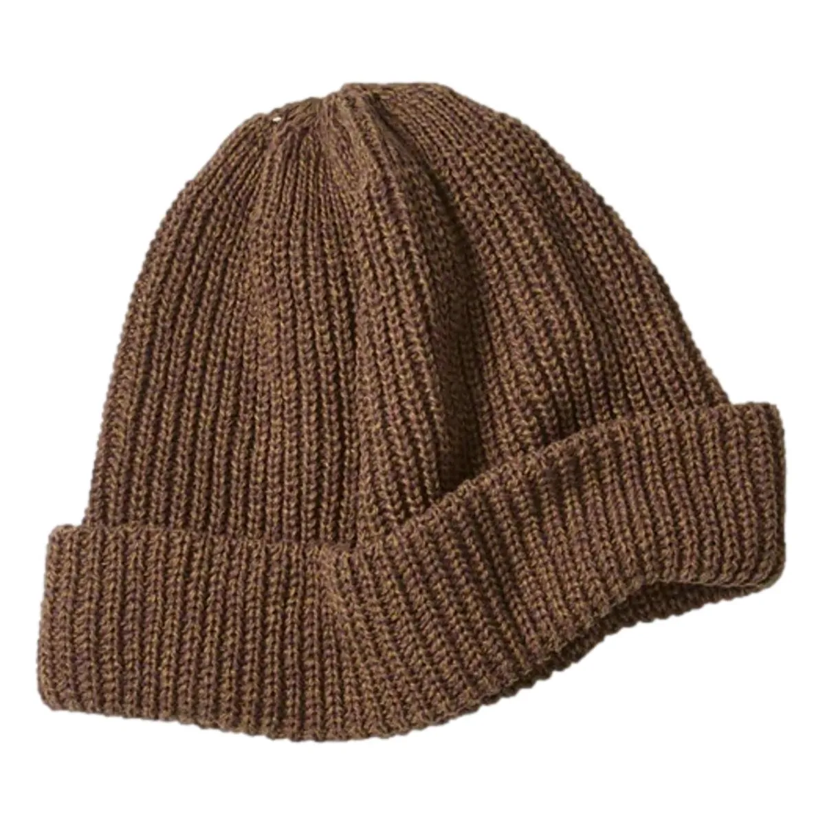 Recycled Cotton Marl Beanie Khaki Brown