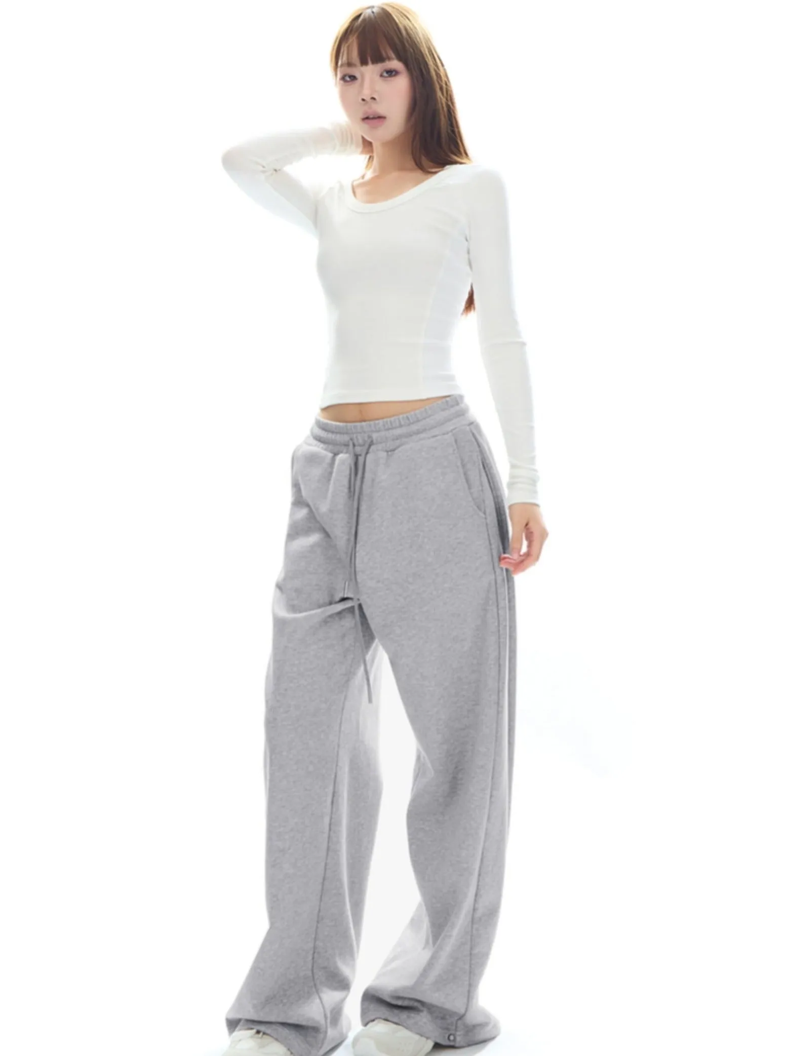 Relaxed Wide-Leg Sweatpants