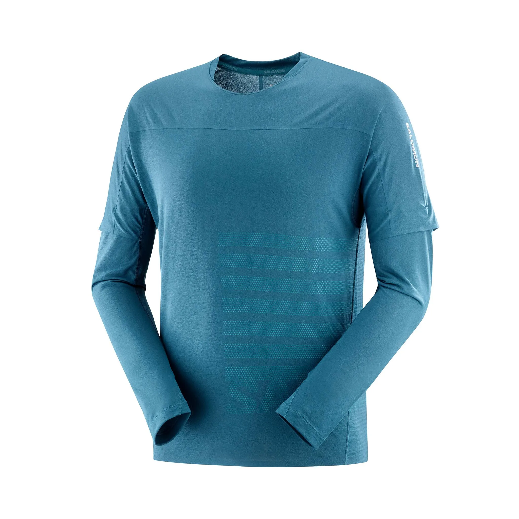 Salomon | Men's Sense Aero GFX Long Sleeve T-Shirt - Deep Dive/Tahitian Tide