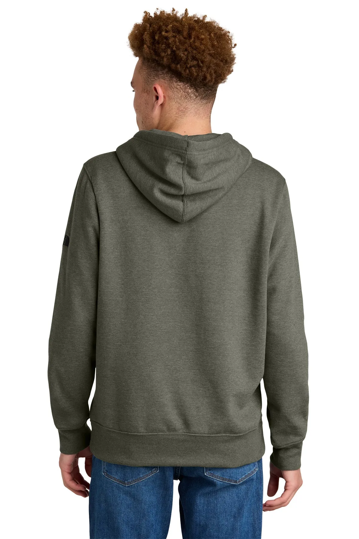 The North Face Sleeve Logo Pullover Custom Hoodies, New Taupe Green Heather