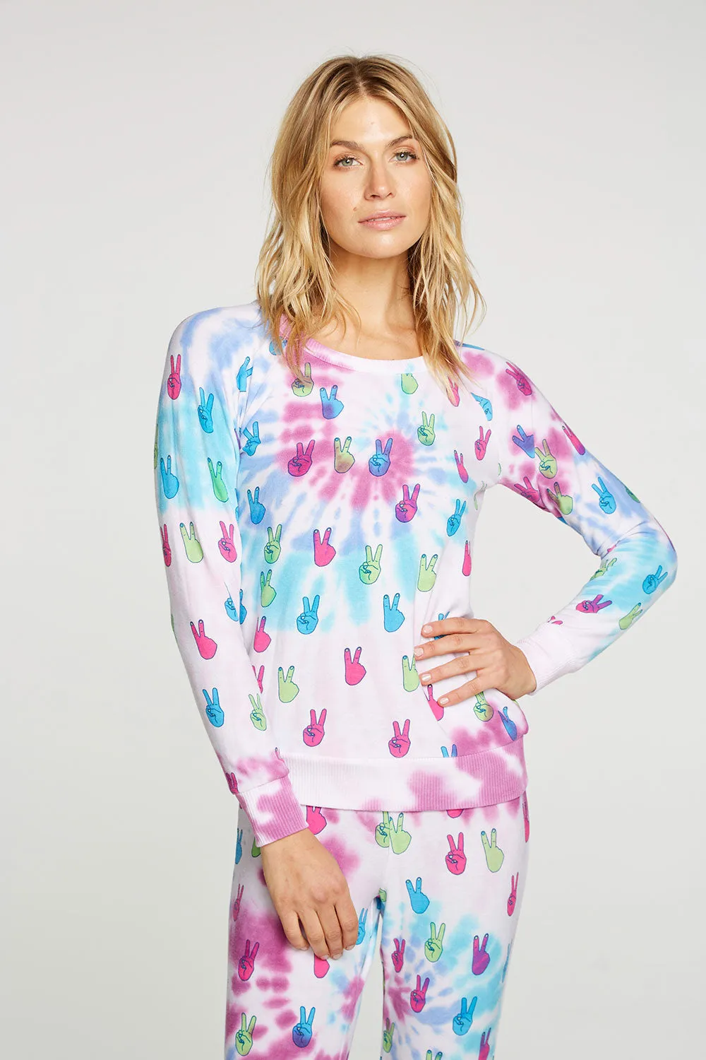 Tie Dye Peace Out Pullover