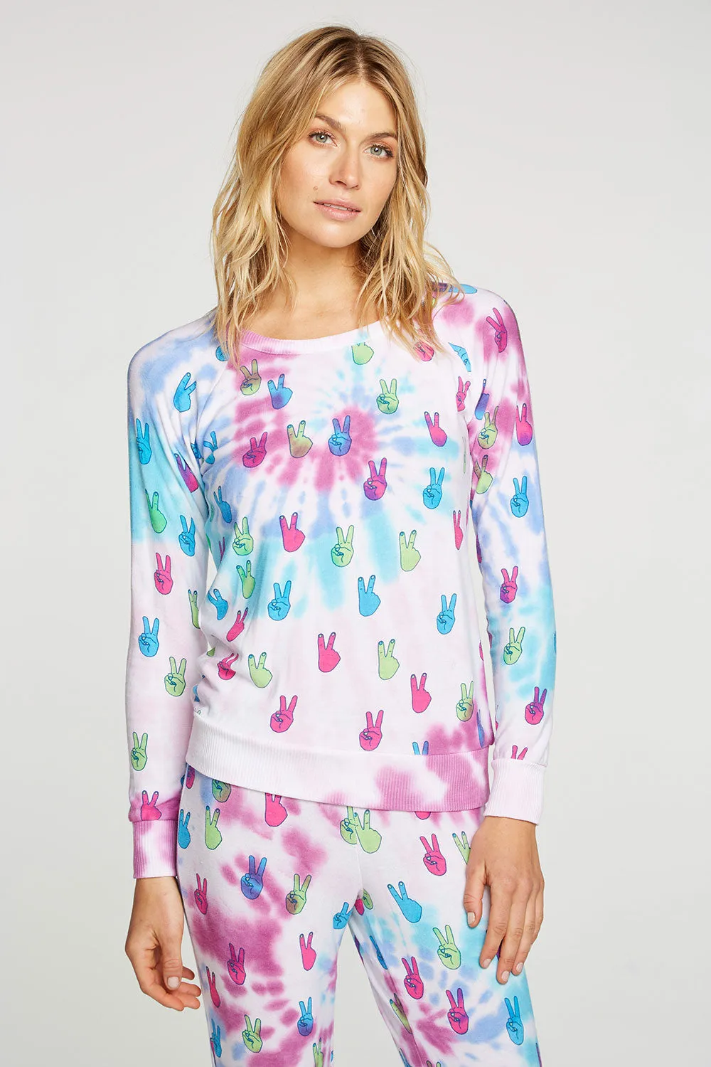 Tie Dye Peace Out Pullover