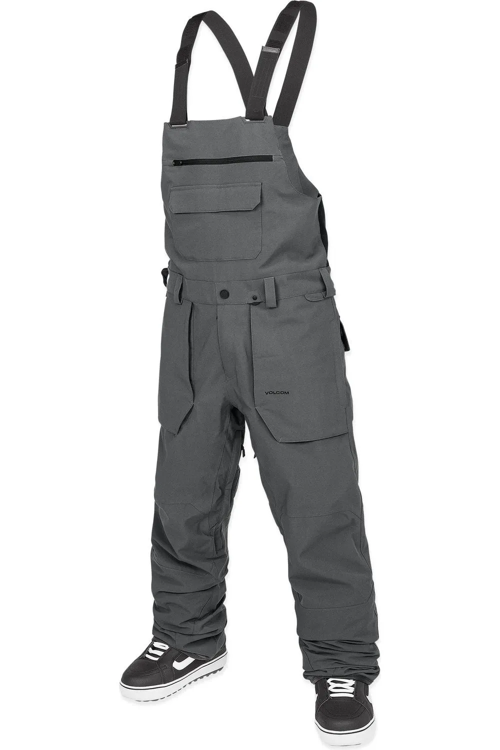 Volcom Roan Bib Overall Charcoal